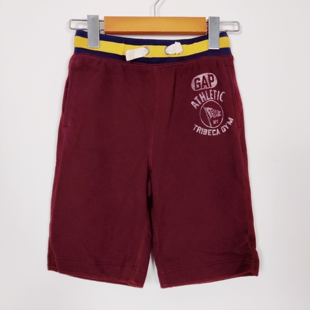 Gap Kid's Cotton Shorts in Burgundy Size Youth Small 6 7 Years Old Athletic